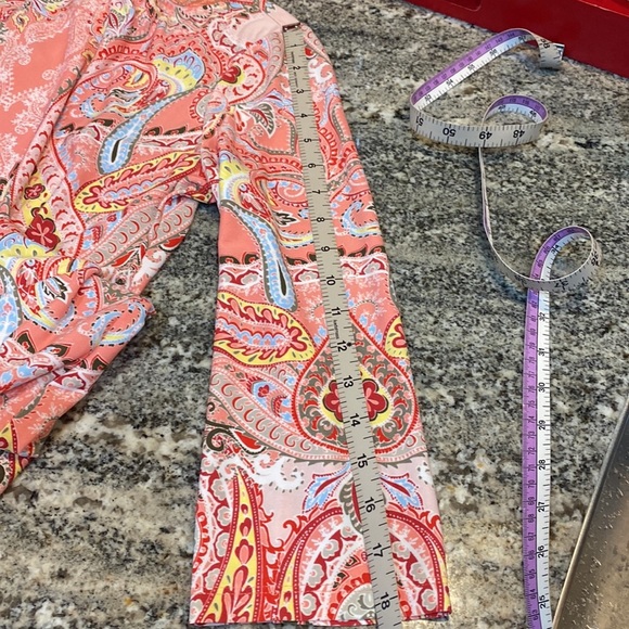 London Times Shift Dress with Paisley Design in Orange Size 10​ - Picture 7 of 11